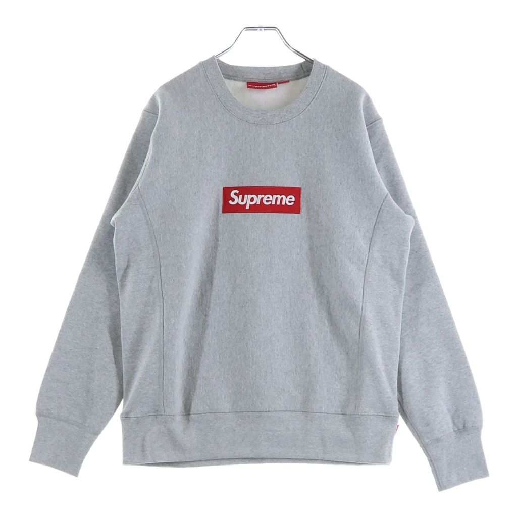 SUPREME (シュプリーム) 15AW Box Logo Crewneck ボックスロゴ クルーネックスウェットトレーナー グレー