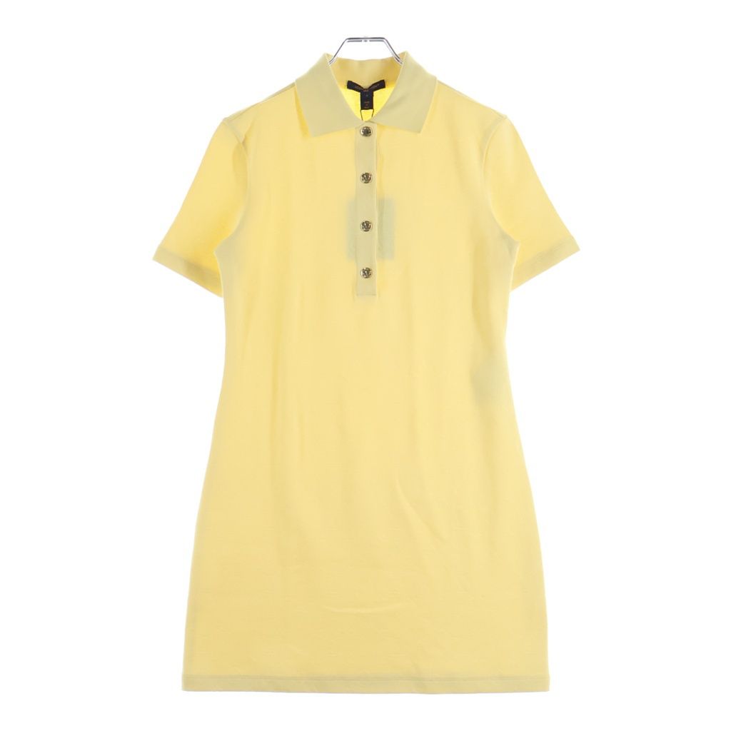 LOUIS VUITTON (ルイヴィトン) モノグラムピケポロドレス ワンピース イエロー コットン RW242WD DYM FRJD15