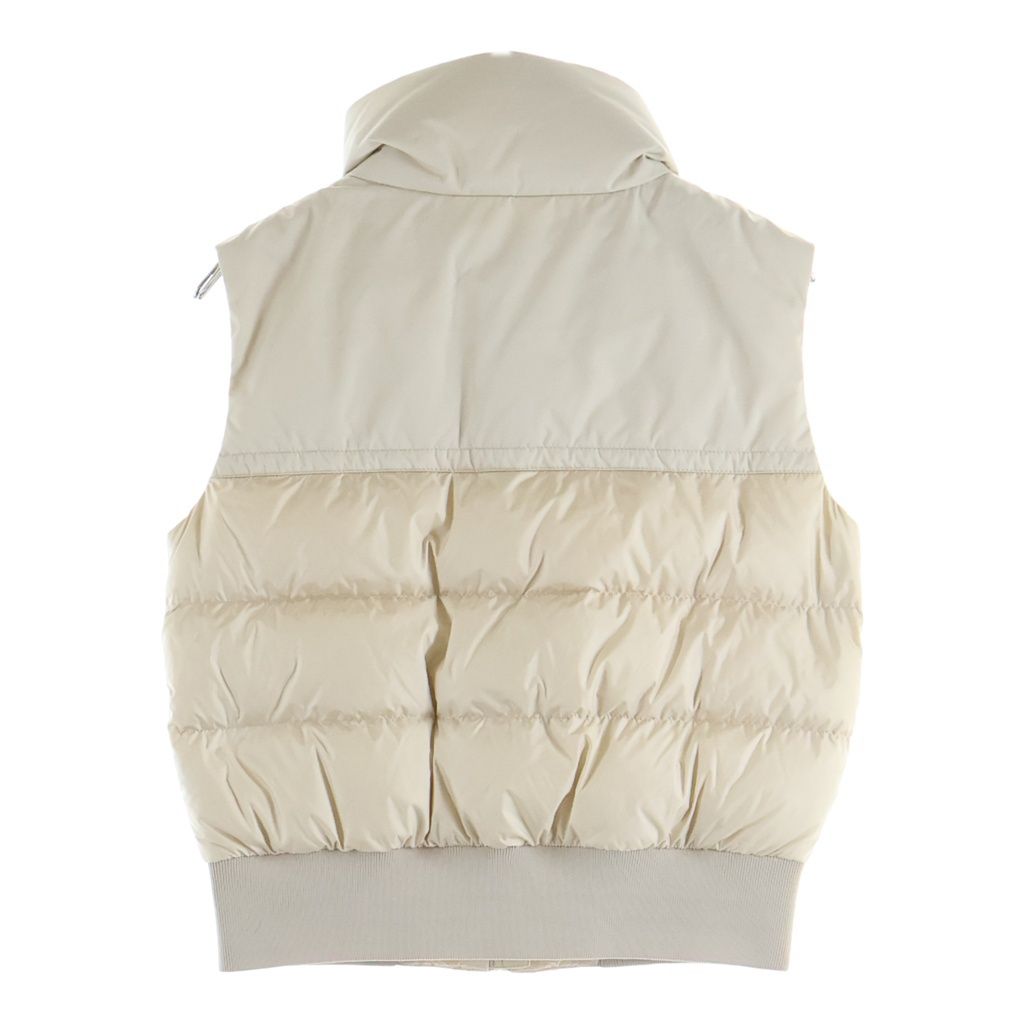 MONCLER (モンクレール) ダウンベスト ライトブルー×アイボリー #12