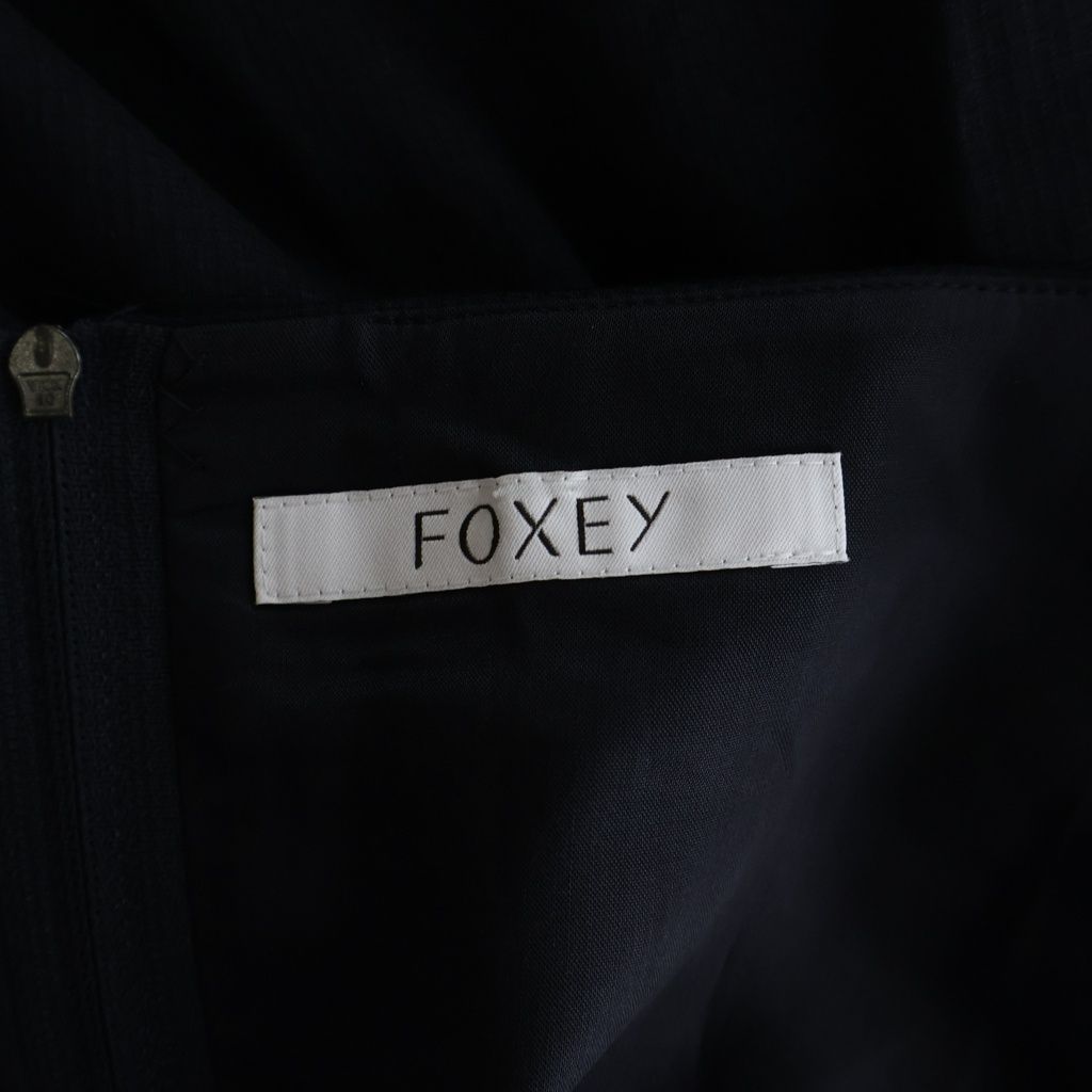 FOXEY (フォクシー) ノースリーブワンピース ドレス ウール レーヨン