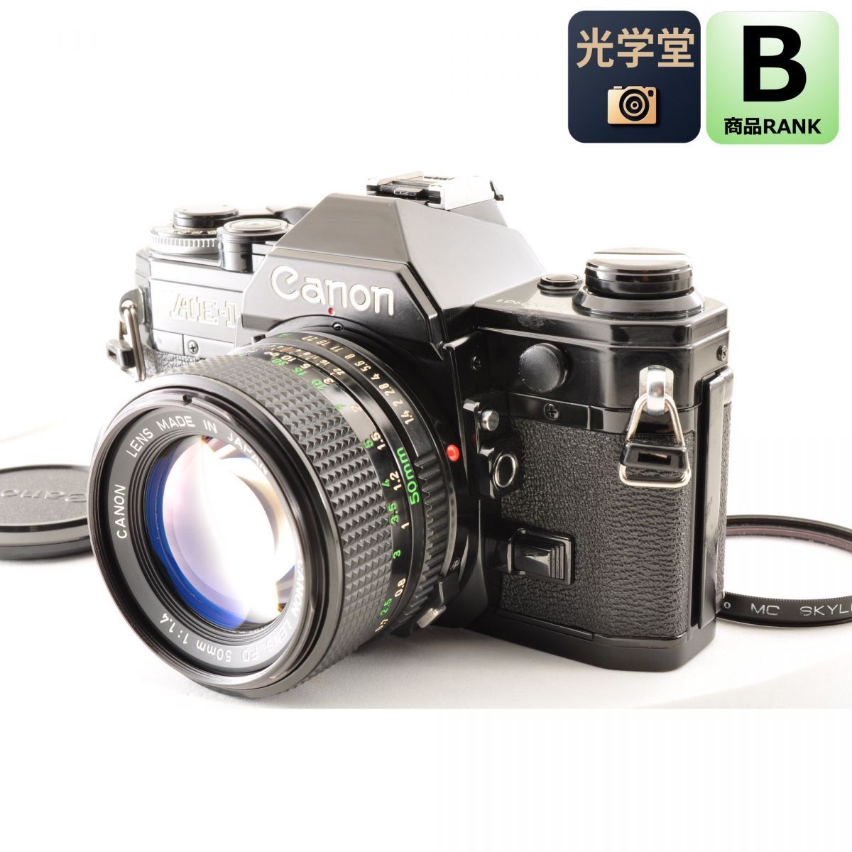 Canon AE-1 ブラック New FD 50mm f/1.4 フィルムカメラ レンズセット