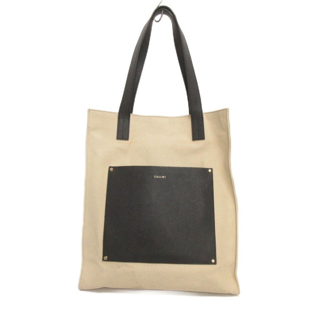 CULLNI クルニ　バッグ　トート　ベージュ クルニ CULLNI トートバッグ 縦型 キャンバス ベージュ - メルカリ