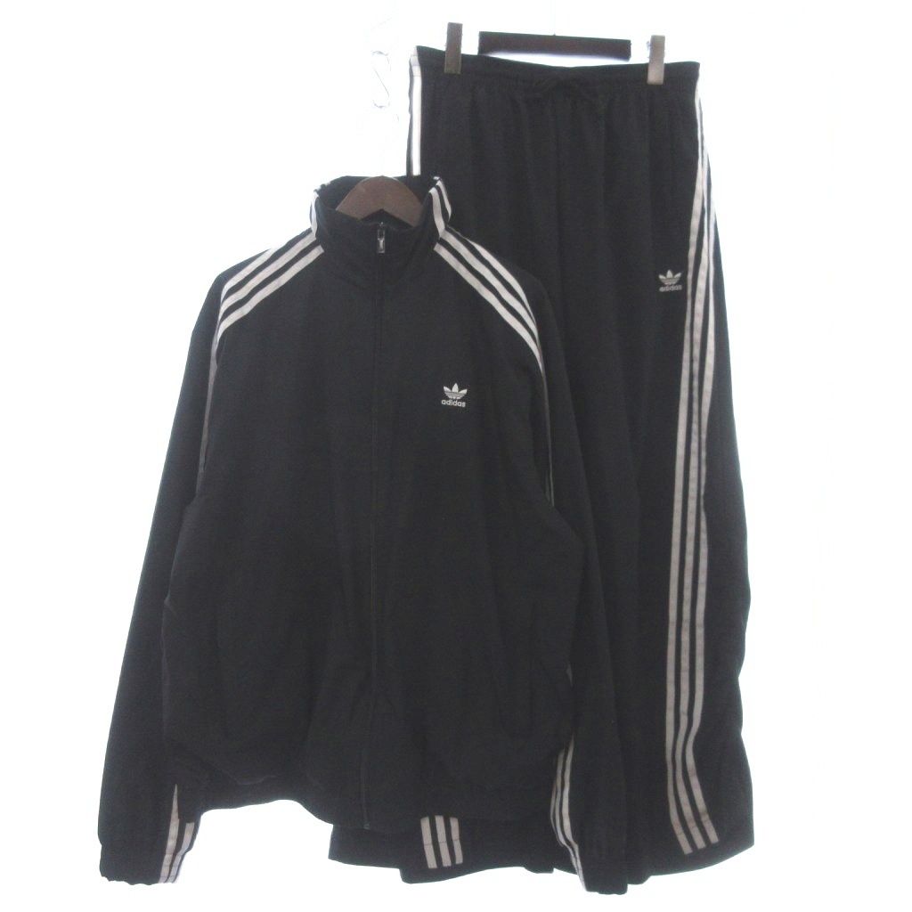 アディダス adidas Adilenium シーズン1 セットアップ オーバーサイズ トラックトップ ジャケット トラックパンツ IV9339 IV9318 黒 ブラック M