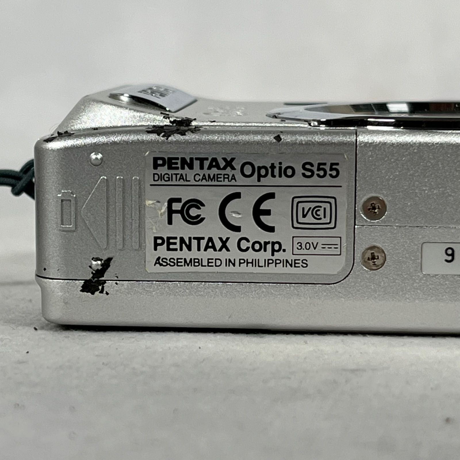 管2606-198】PENTAX ペンタックス Optio S55 シルバー コンパクト