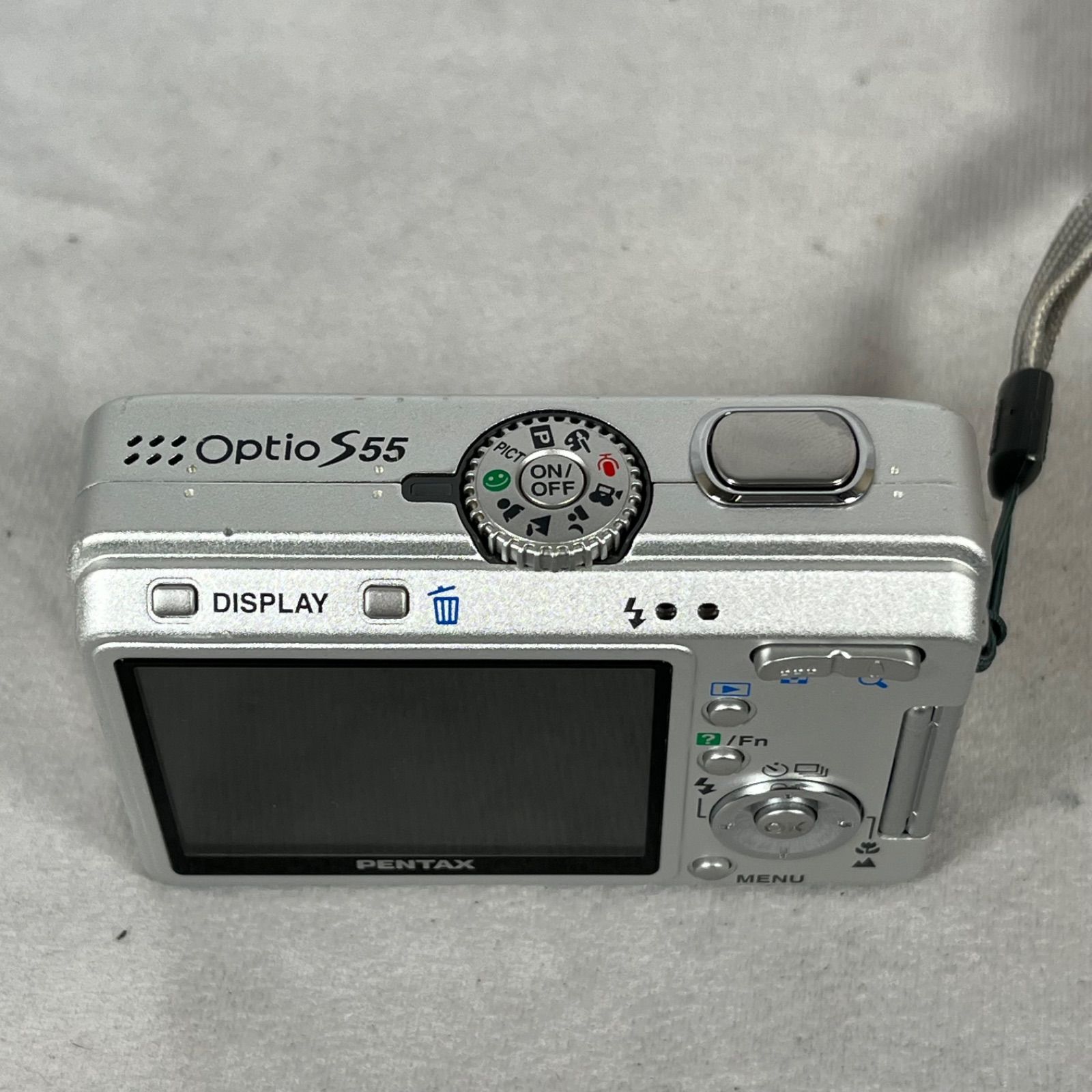 管2606-198】PENTAX ペンタックス Optio S55 シルバー コンパクト