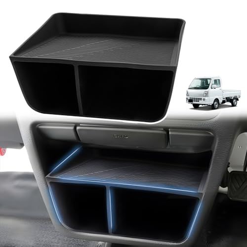 Auto Spec スズキ キャリイ DA16T型 専用 センターコントロール 収納ボックス グローブボックス 収納ボックス 仕切り 収納トレイ スーパーキャリイ センターコンソール トレイ 小物入れ 小物置き 整理整頓 アクセサリー カスタ 1fdd642c