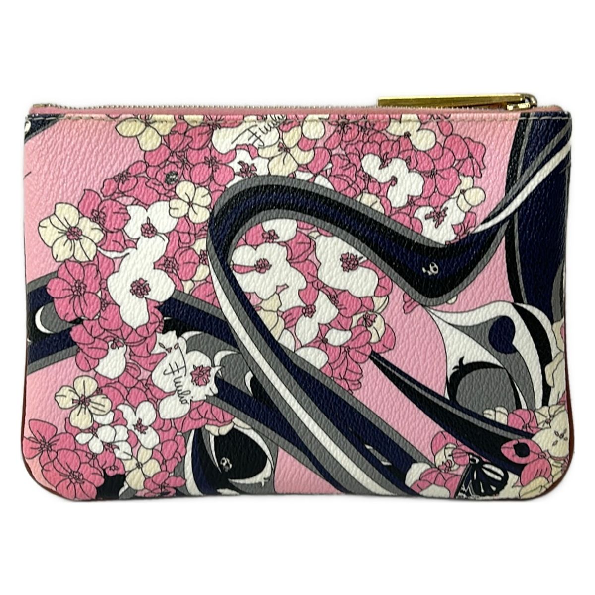 EMILIO PUCCI(PUCCI)(エミリオプッチ) ポーチ - ピンク×白×マルチ 花柄