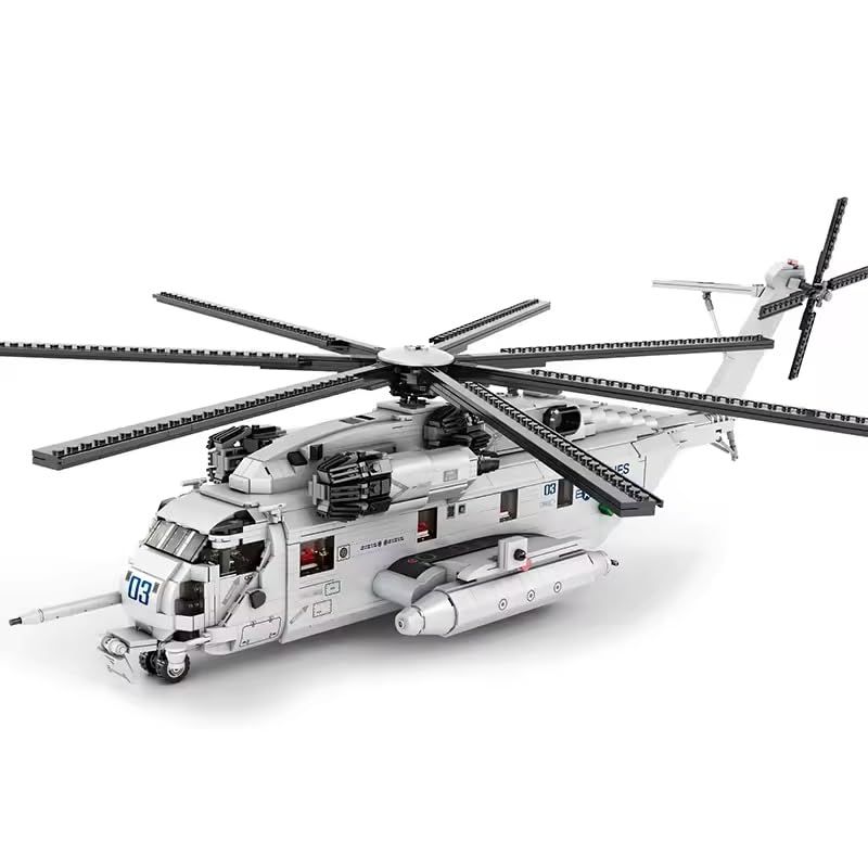 新品 zmart 2192PCS CH-53E 輸送ヘリコプター ビルディング ブロック 陸軍飛行機 軍用戦闘機 モデル 大型ヘリ模型 2192ピースブロック ミリタリーブロックセット 軍用ヘリコプター模型 組み立て