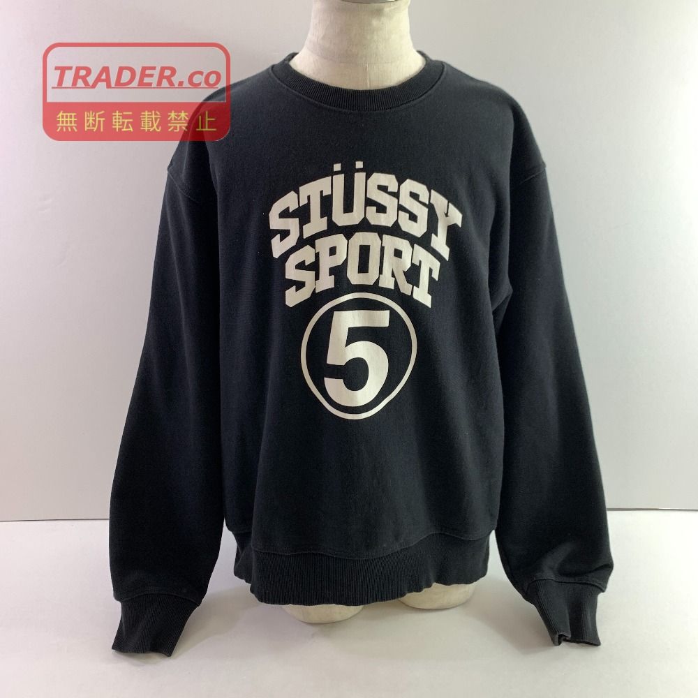 04w7271▽※【中古】Stussy 5 Sport Crew ステューシー カレッジ