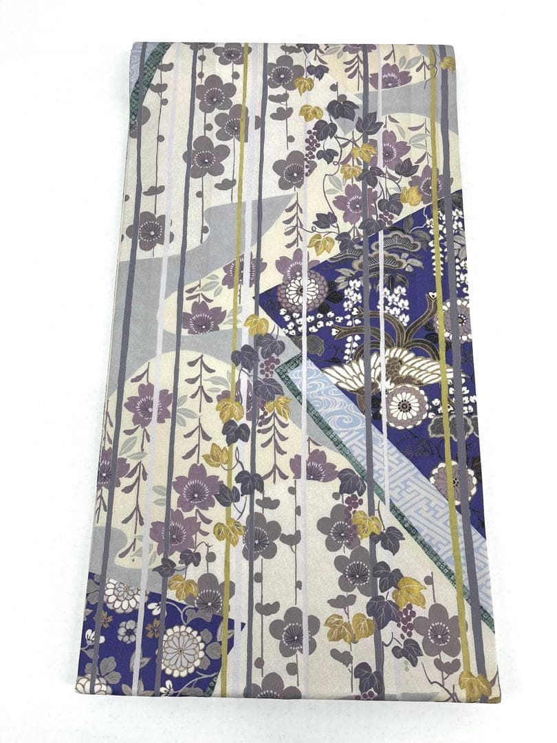 全通 袋帯 未使用品 鳳凰 鳥 正絹 ガード加工済 ロングサイズ HOT157