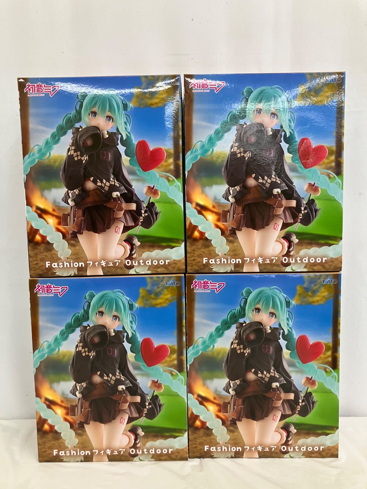 未開封 初音ミク Fashion フィギュア outdoor 4個セット LF6B37 f107