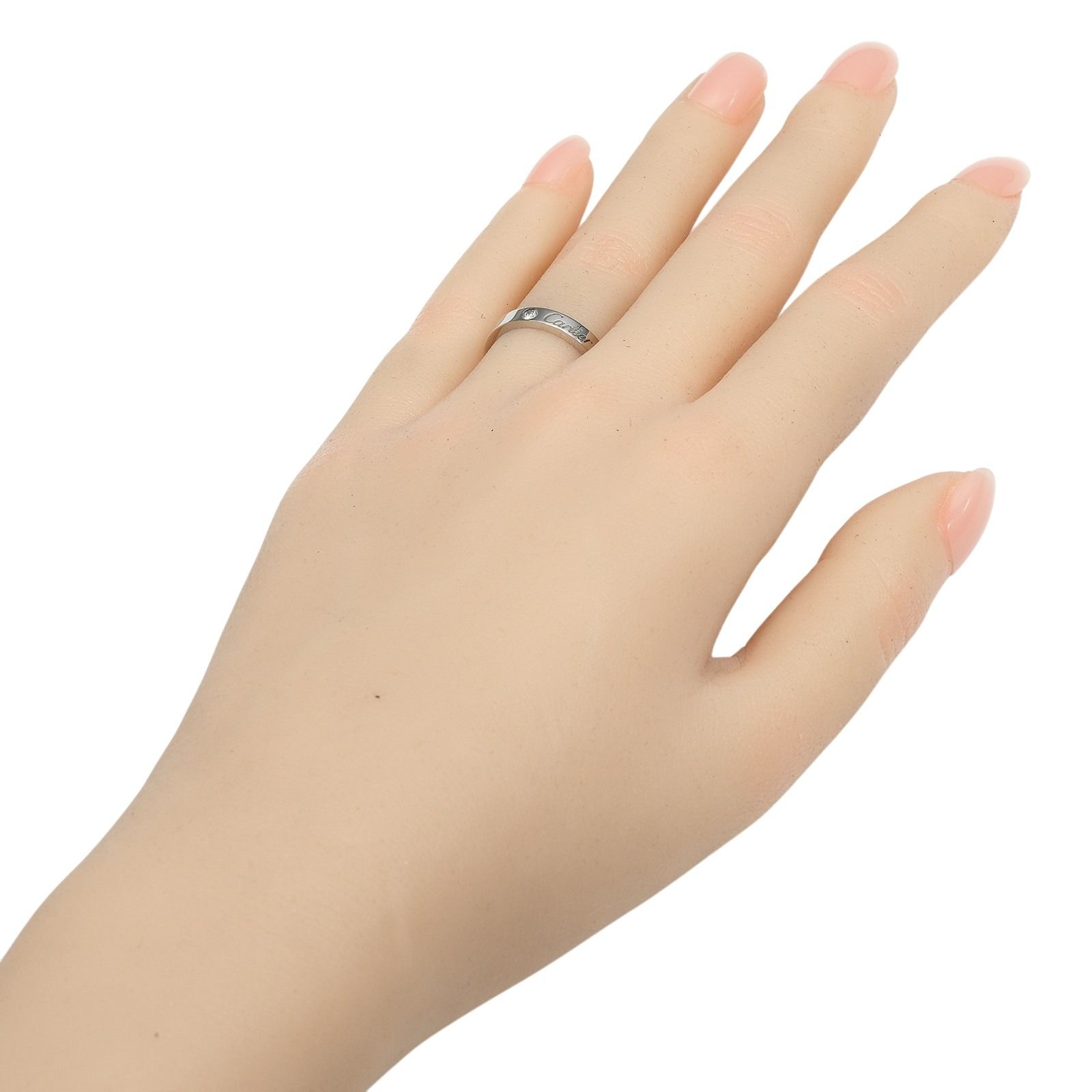 カルティエ Cartier エングレーブド プラチナ950 #13号 53 CARTIER】カルティエ Cドゥ カルティエ エングレーブド Pt950プラチナ