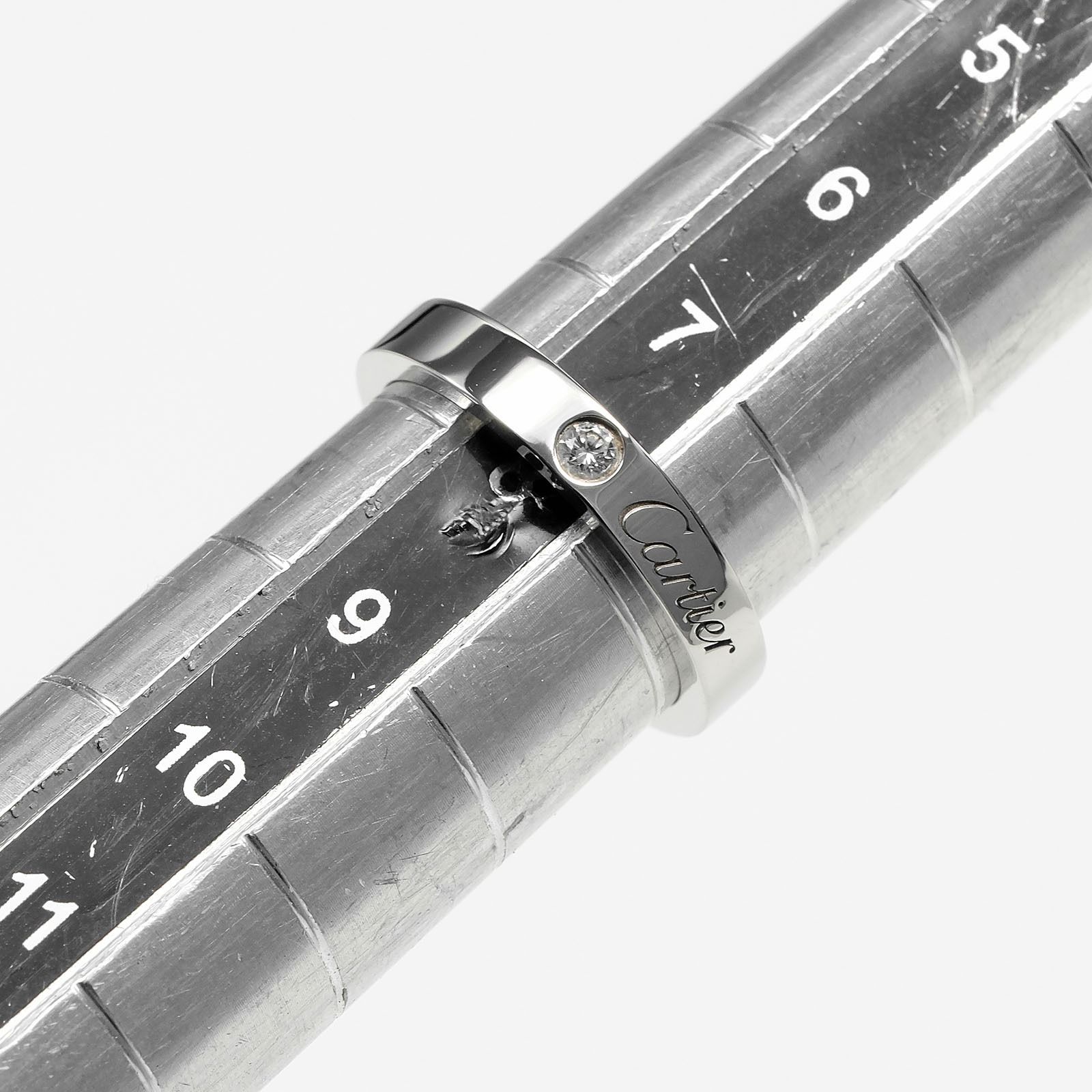 CARTIER】カルティエ Cドゥ カルティエ エングレーブド Pt950プラチナ