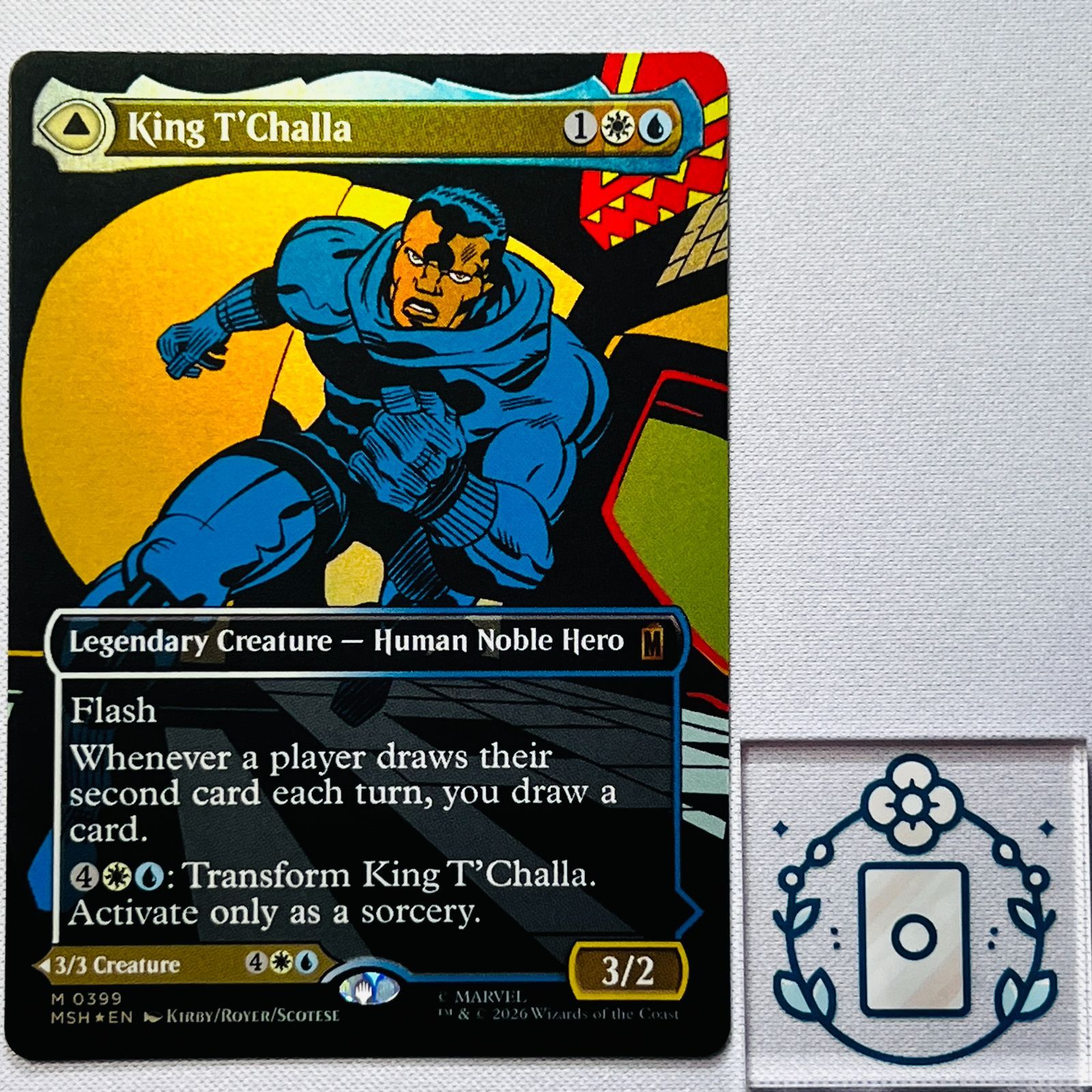 MTG【EN】【Foil】ティ・チャラ王//揺るがぬ希望、ブラックパンサー