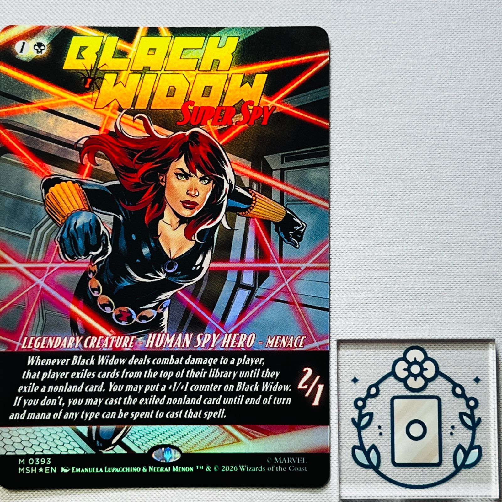 MTG【EN】【Foil】スーパースパイ、ブラック・ウィドウ/Black Widow