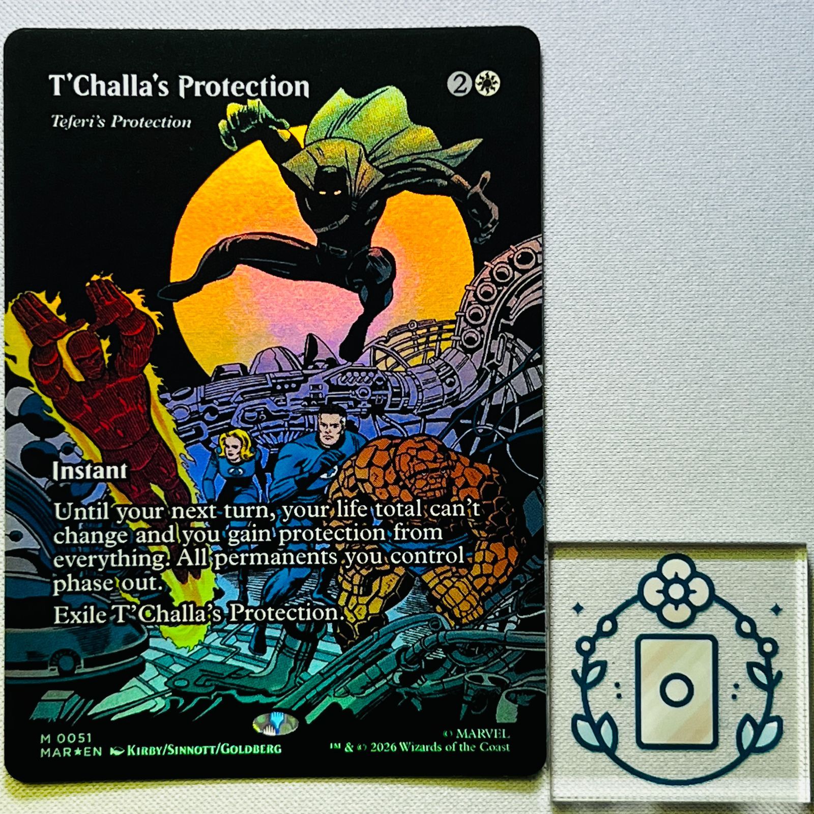 MTG【EN】【Foil】ティ・チャラの防御//テフェリーの防御/T'Challa's