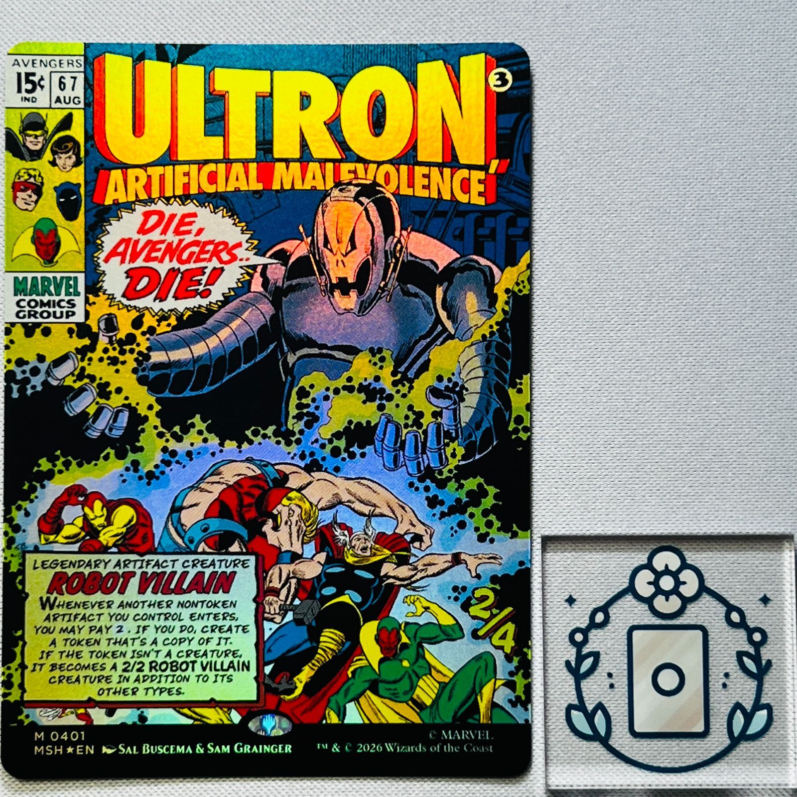 マジックザギャザリング MSH-0401 人の作りし悪、ウルトロ M MTG【EN】【Foil】人の作りし悪、ウルトロン/Ultron, Artificial