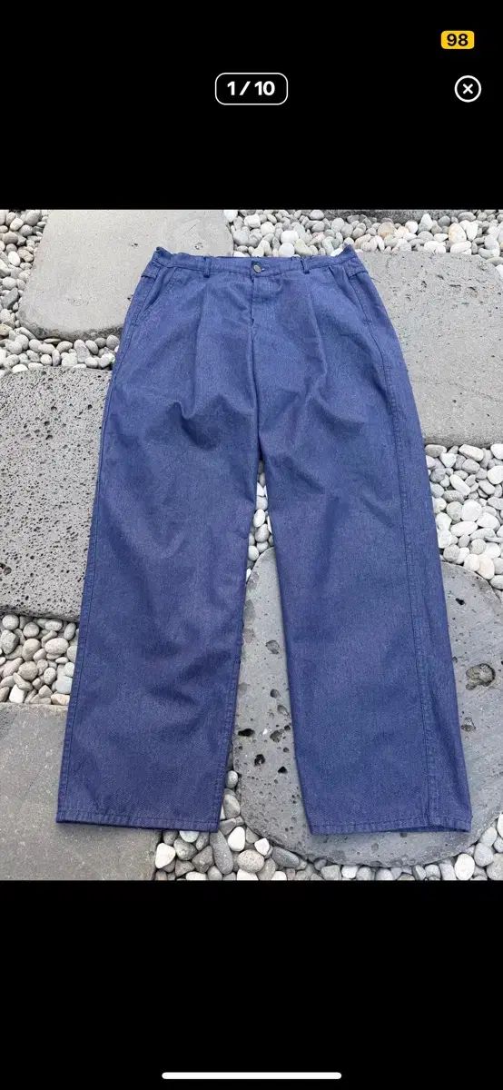 1990s LE CEDRE DENIM FRENCH レンチ ワイドパンツ