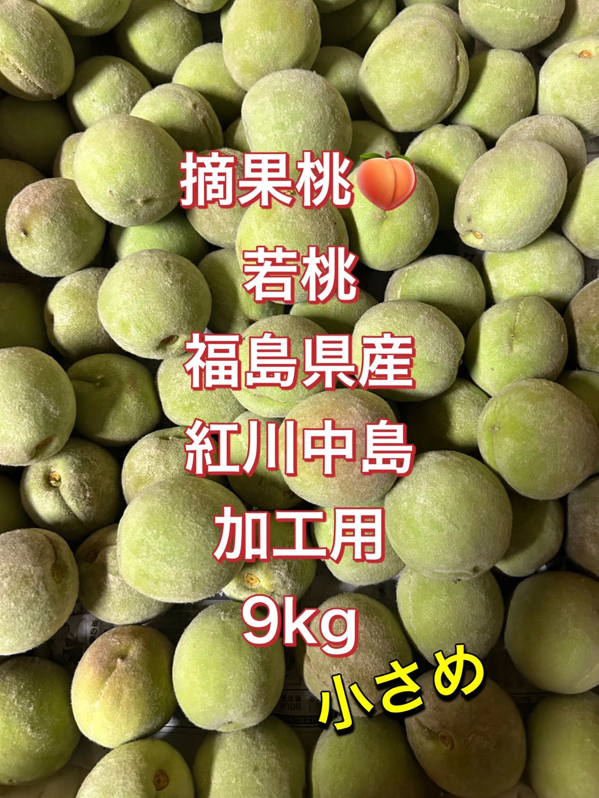 摘果桃 9kg 福島県産 紅川中島 加工用 小さめ - メルカリ