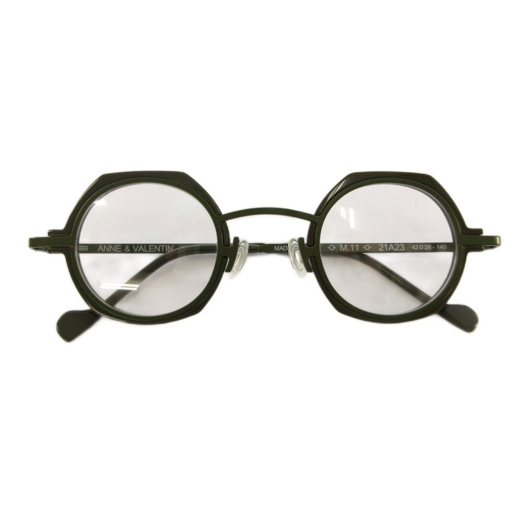 アンバレンタイン ANNE＆VALENTIN M.11 メガネフレーム オクタゴン 42□28-140 グリーン