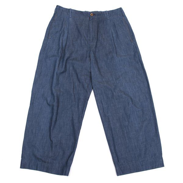 パンツ 45rpm 45R リネン藍染パンツ 紺2