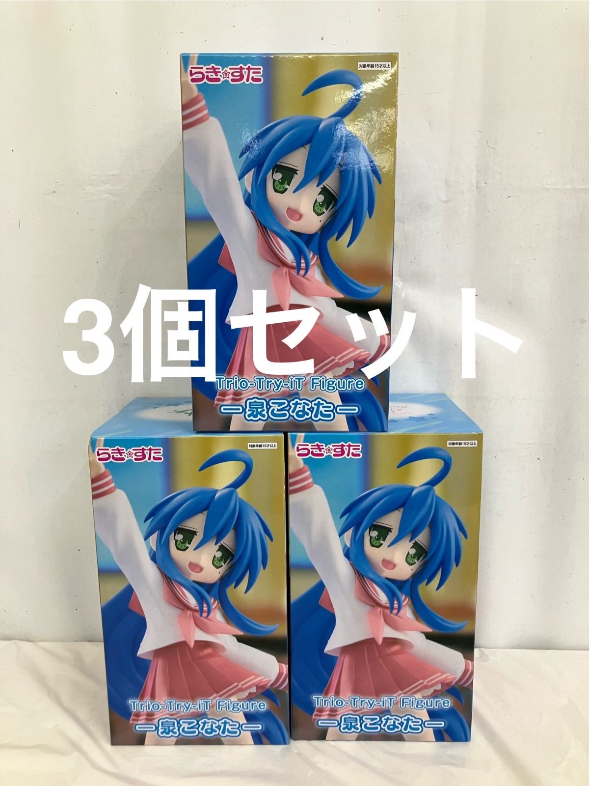 未開封 らきすた 泉こなた Trio Try iT Figure 3個セット LF6B38 f107