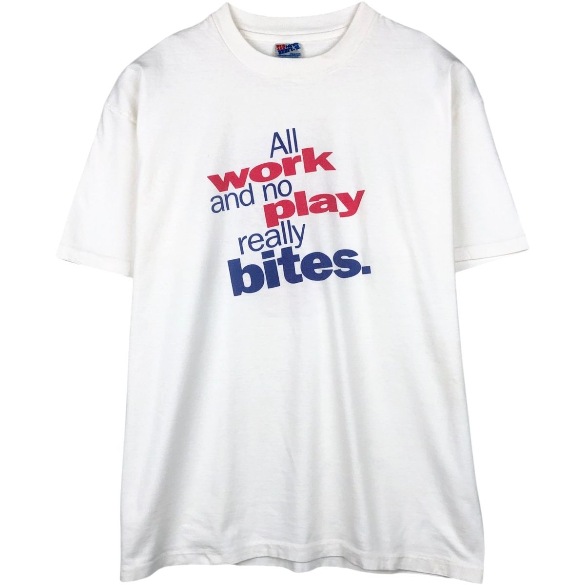 古着 90年代 ヘインズ Hanes メッセージプリントTシャツ USA製 メンズXL相当 ヴィンテージ/eaa654375