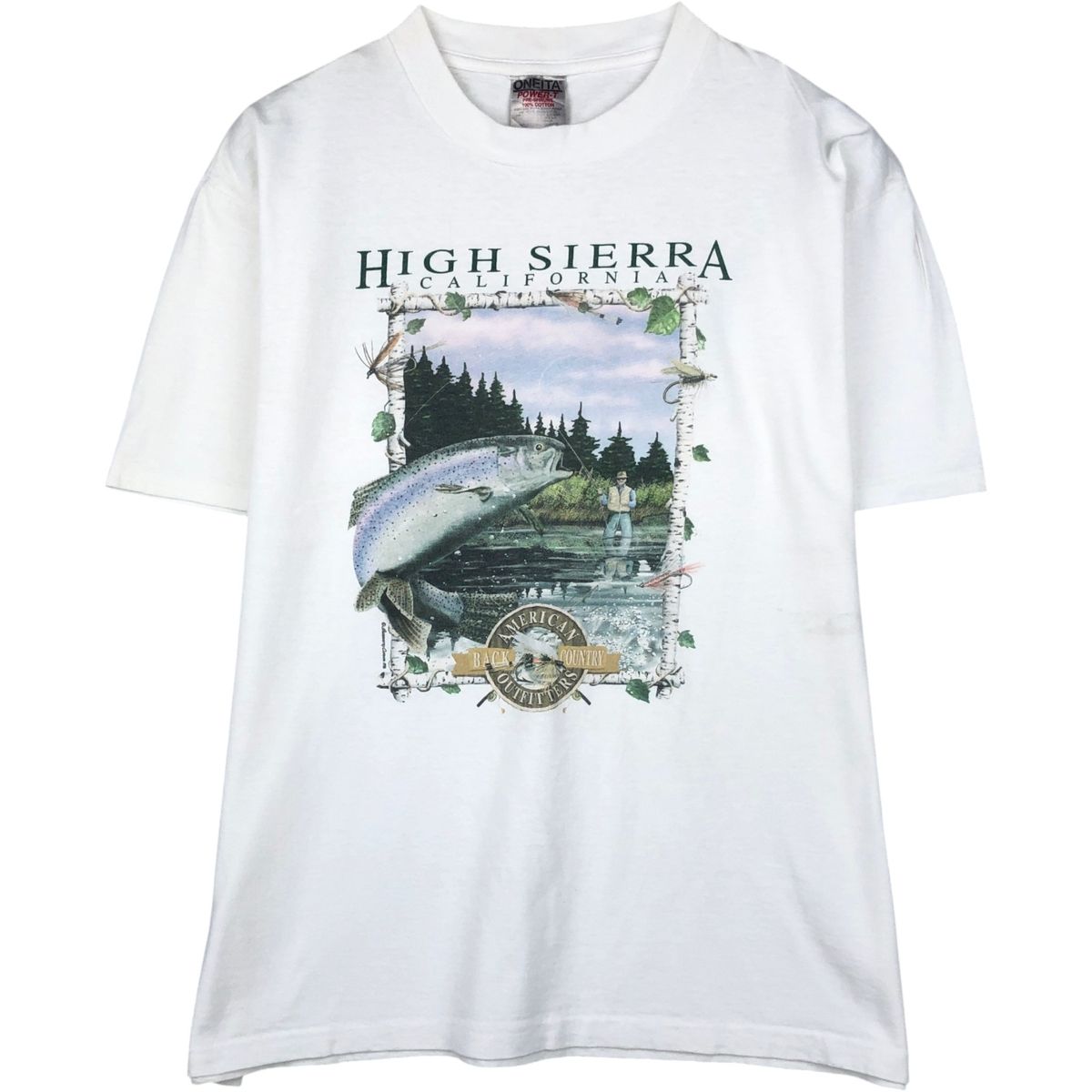 古着 90年代 オニータ ONEITA POWER-T 魚柄 アニマルTシャツ メンズL相当 ヴィンテージ/eaa654485