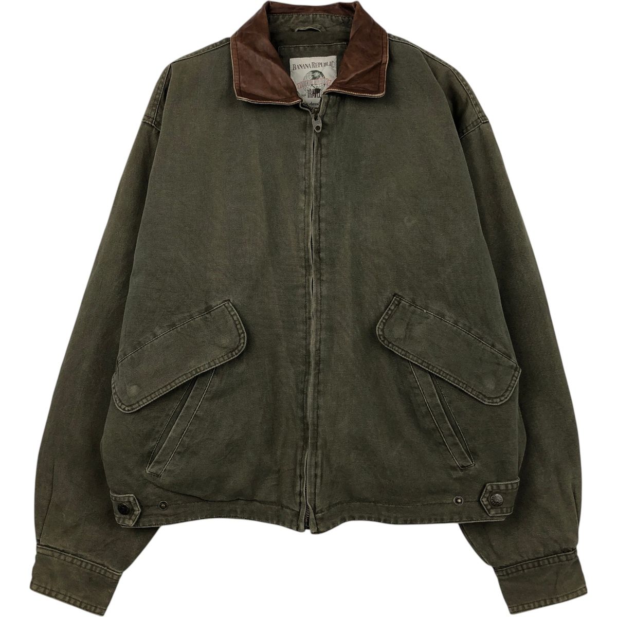 古着 80~90年代 バナナリパブリック BANANA REPUBLIC TRAVEL ダック コットンブルゾン メンズS相当 ヴィンテージ/eaa654879