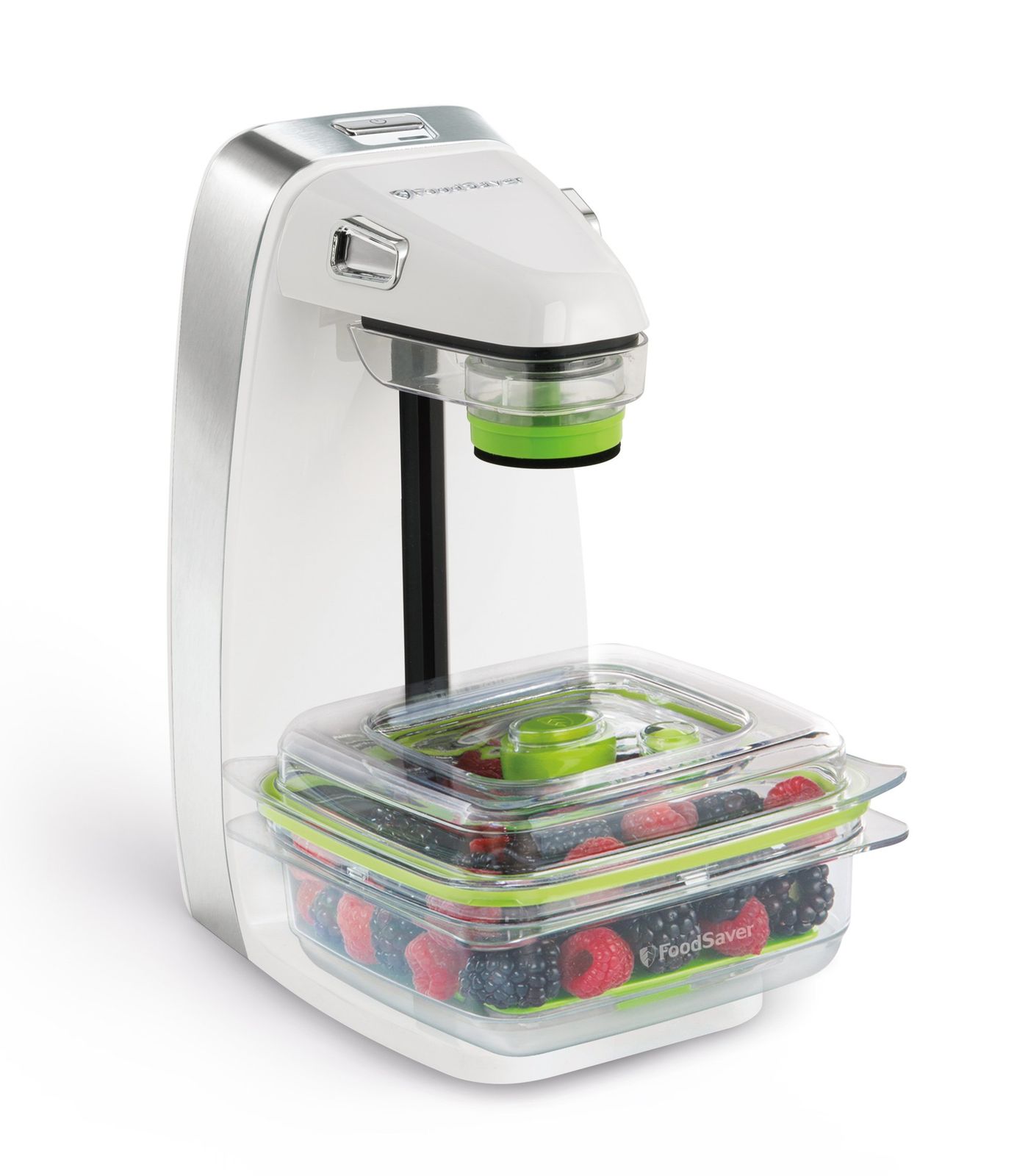 FoodSaver【公式】真空パック機 ボックスセーバーホワイト本体＋5点 真空パック 低温調理 時短調理 湯煎調理 作り置き 鮮度長持ち 簡単操作 パックロール付き 生もの 汁物対応 フードセーバー [ホワイト]