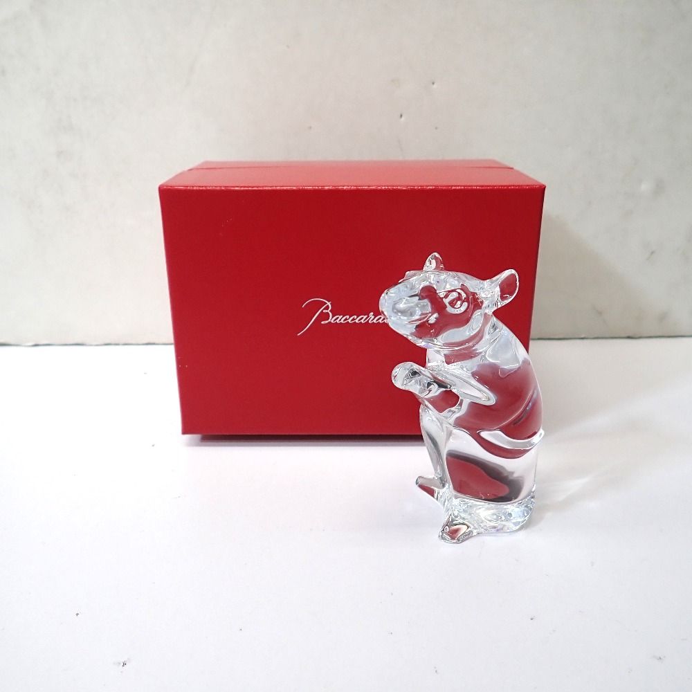 Ft645221 バカラ インテリア クリスタルガラス ゾディアック 干支 子（ねずみ） Baccarat 中古