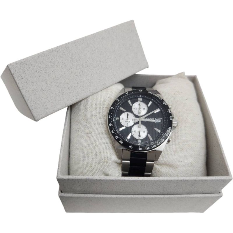 SEIKO セイコー SEIKO SELECTION SBTR043 腕時計メンズ クオーツ ブラック文字盤 動作品 【中古】 42606K229