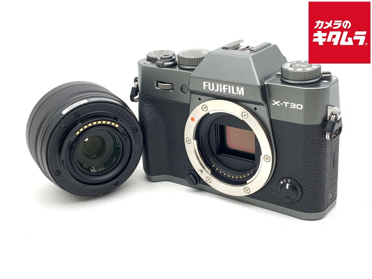 【中古】 【良品】 フジフイルム X-T30III XC13-33mmレンズキット チャコールシルバー