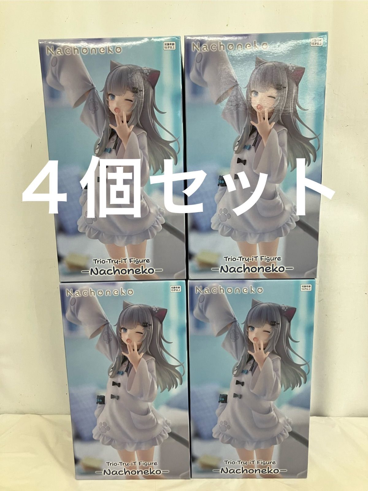 未開封 Nachoneko Trio-Try-iT Figure なちょ猫 4個セット LF6B39 