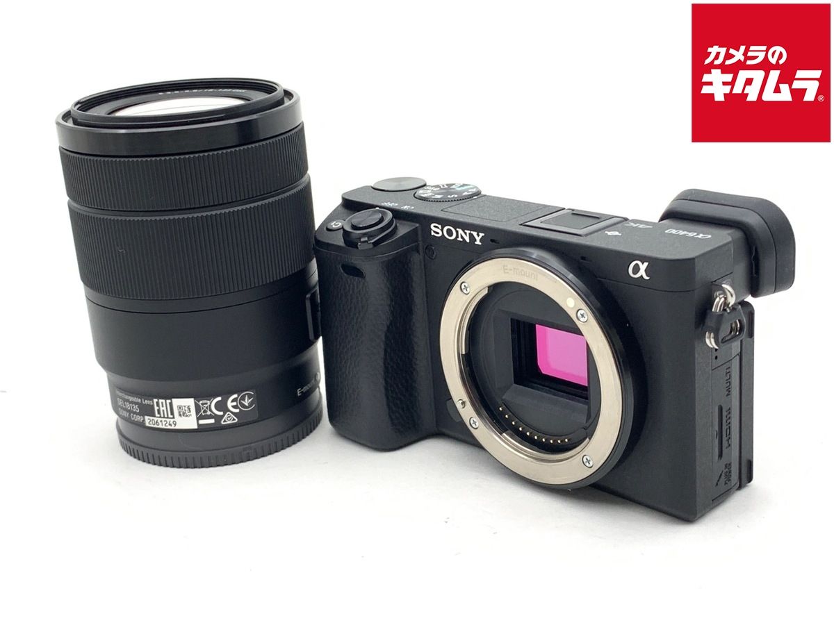 【中古】 【並品】 ソニー α6400 高倍率ズームレンズキット ブラック [ILCE-6400M B]