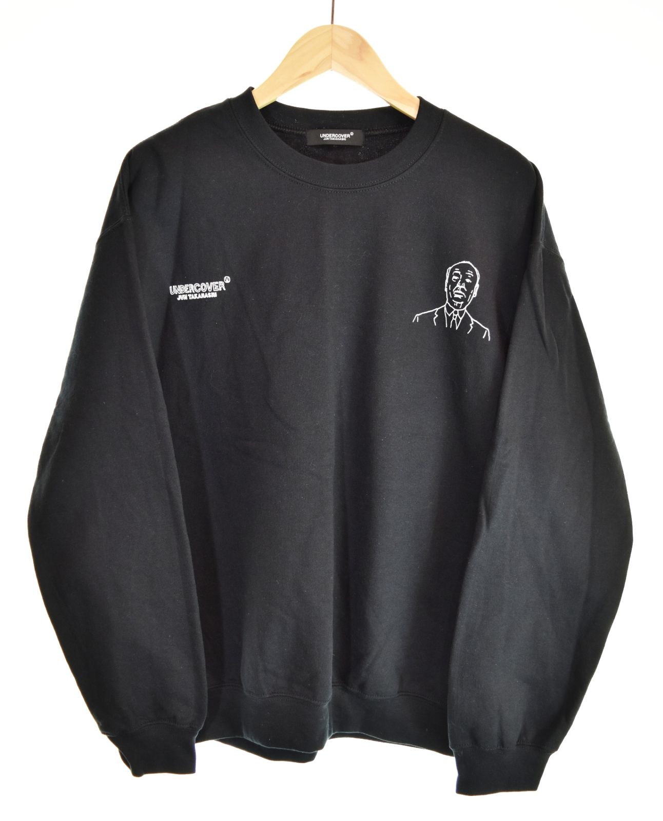アンダーカバー UNDERCOVER × NAIJEL GRAPH 23AW ALFRED HITCHCOCK Sweat ナイジェルグラフ コラボ 裏起毛 UC2C9809 M スウェット ブラック Mサイズ 103MT-4879