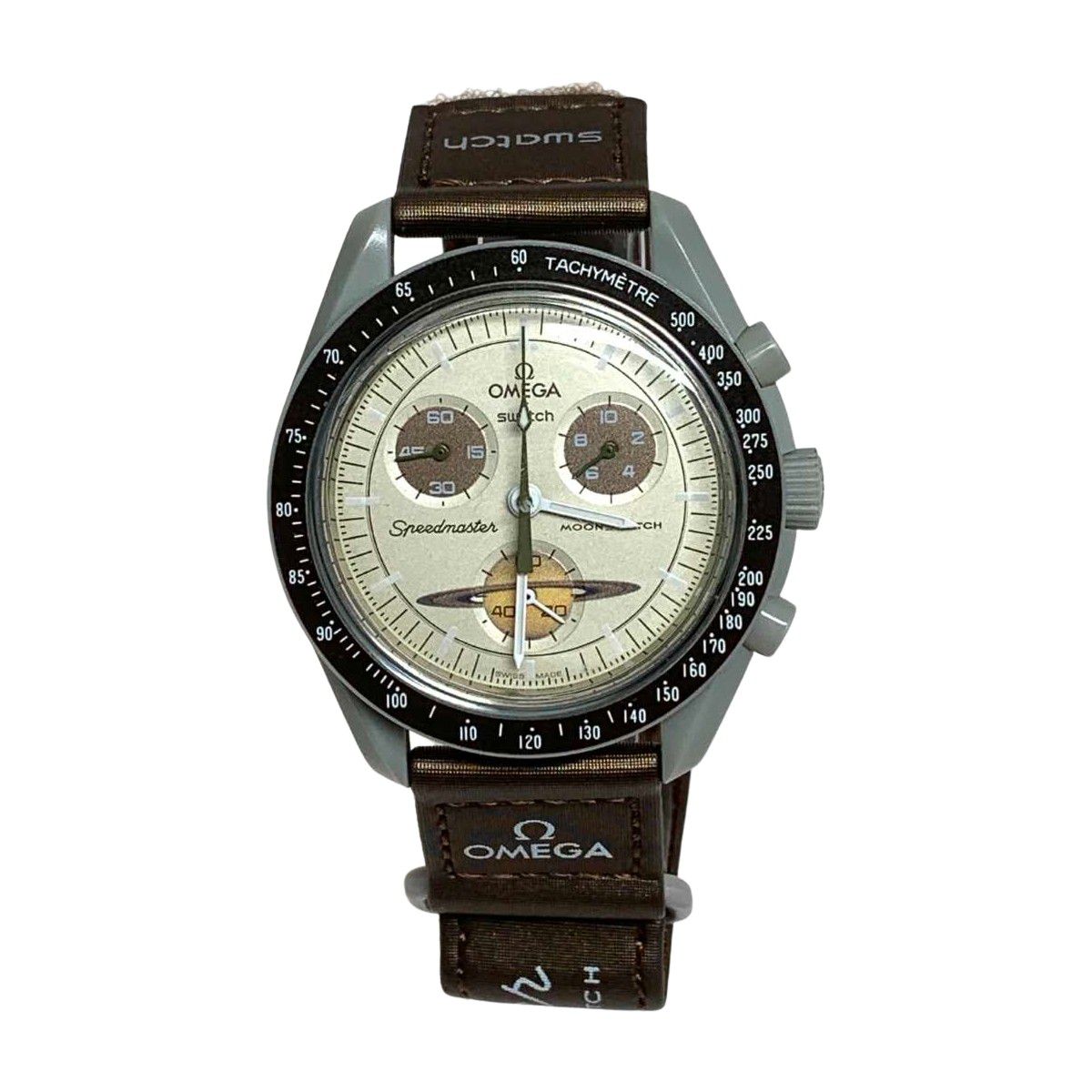 SWATCH スウォッチ 腕時計 ミッション・トゥ・サターン SO33T100 OMEGAコラボモデル SO33T100