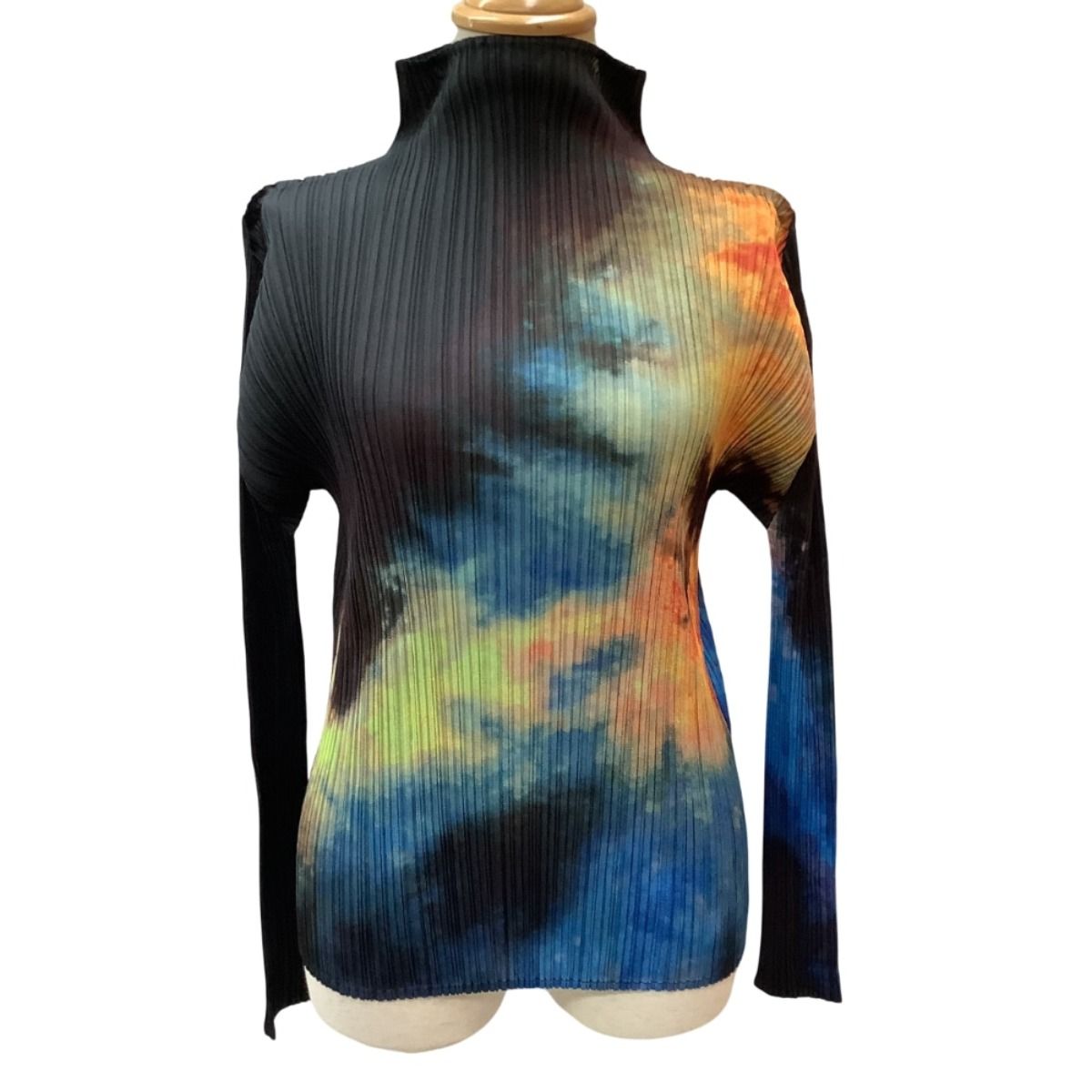 ♪♪ISSEY MIYAKE イッセイミヤケ PLEATS PLEASE カットソータイダイ SIZE 3 PP61-JK501 ブラック