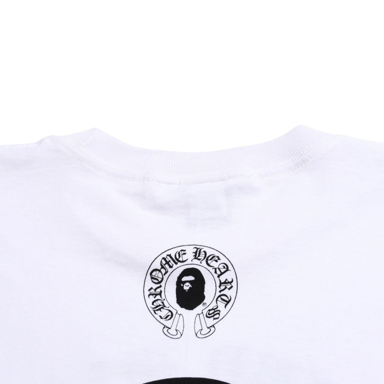 A BATHING APE コラボTシャツ メンズ スクロール ラベル CHROME HEARTS × A BATHING APE クロムハーツ ア ベイシング エイプ