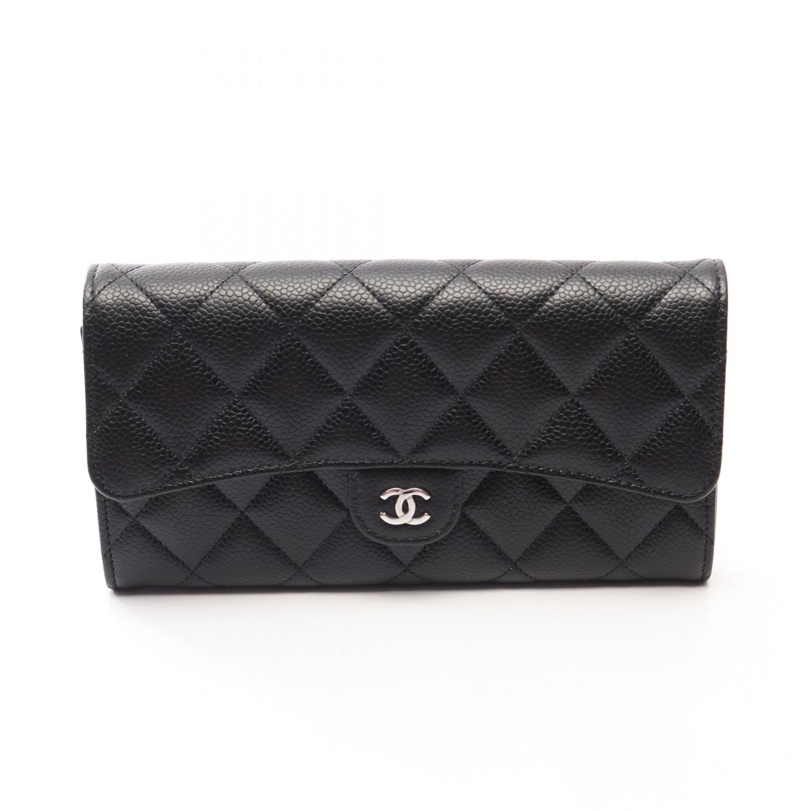 CHANEL シャネル クラシック ロング フラップ ウォレット マトラッセ 二つ折り長財布