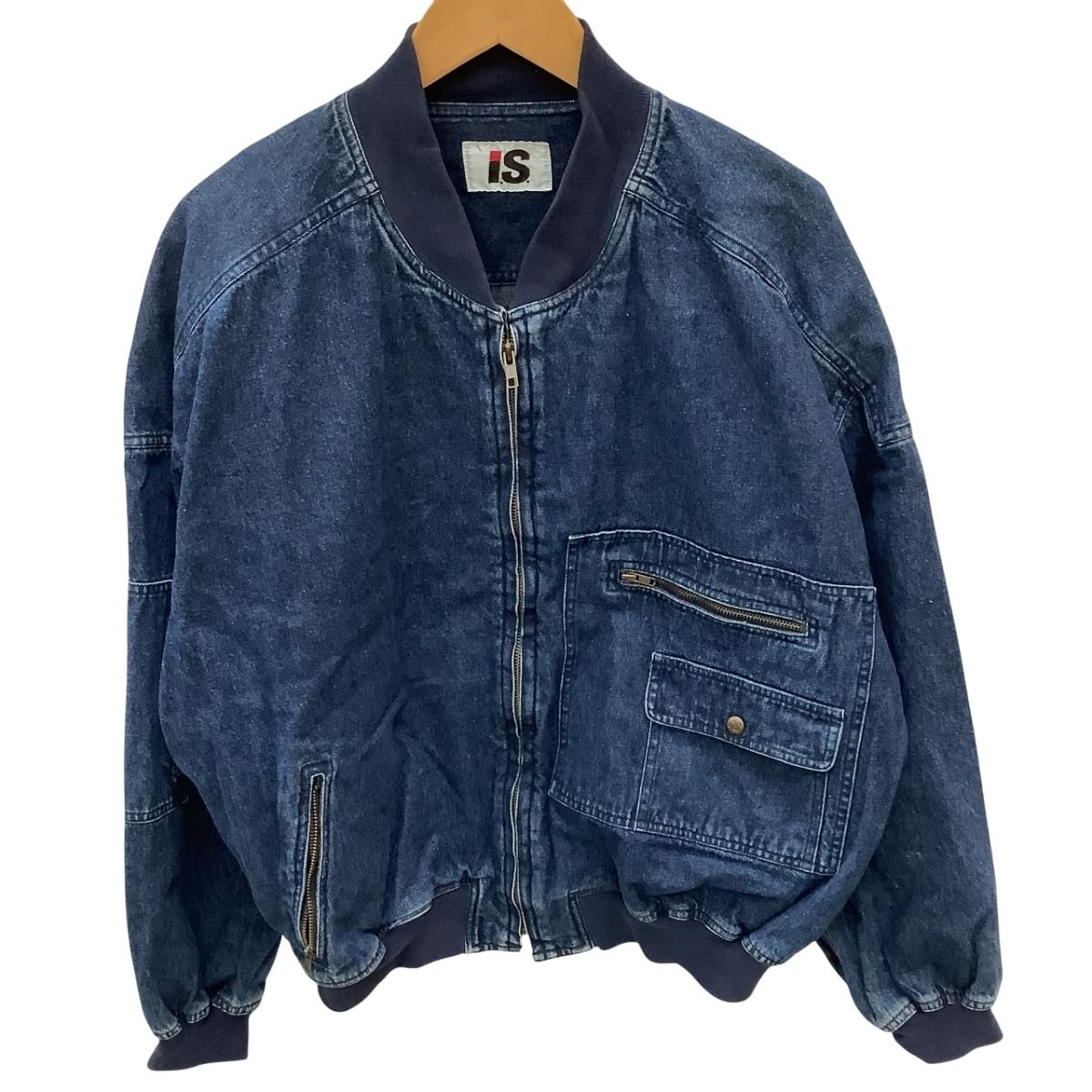 ♪♪I.S. ISSEY MIYAKE イッセイミヤケ アイエス 激レア デニムジャケット ブルゾン SIZE 9号 RG31629
