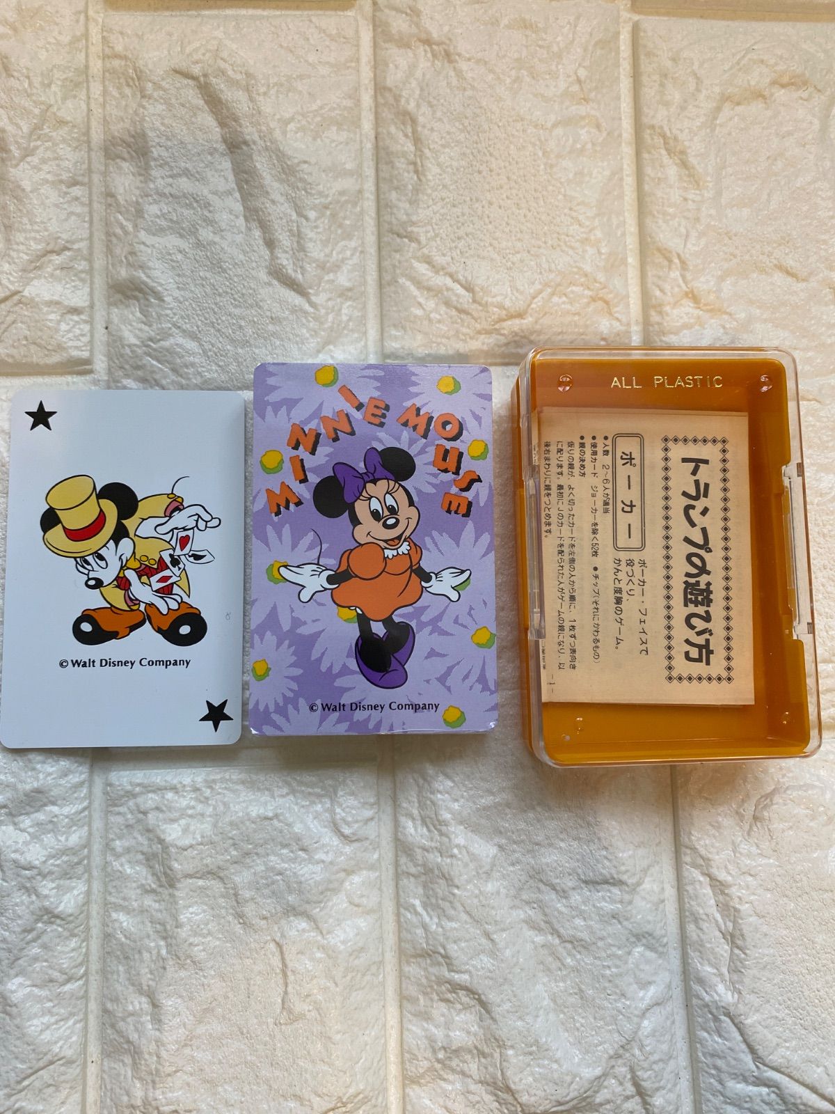 当時物・未開封束】ミッキー＆ミニー ディズニー トランプ オール