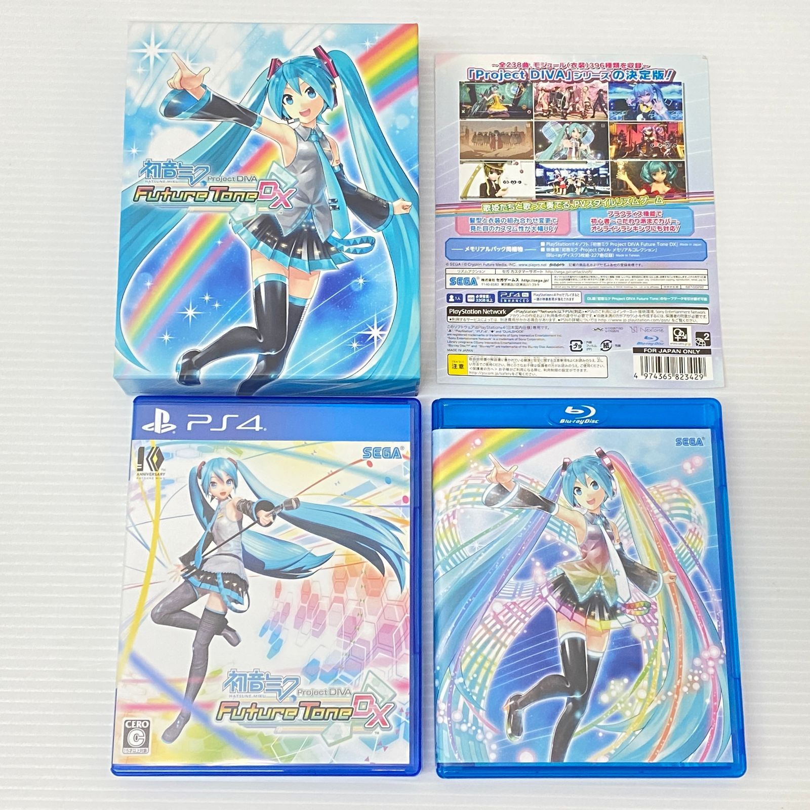 PS4＋ソフト4点 美品 PS4ソフト 初音ミク Project DIVA Future Tone DX メモリアルパック