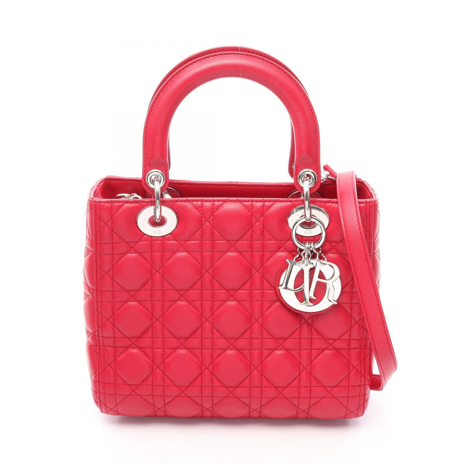 Dior ディオール LADY DIOR レディディオール カナージュ 2WAY ハンドバッグ