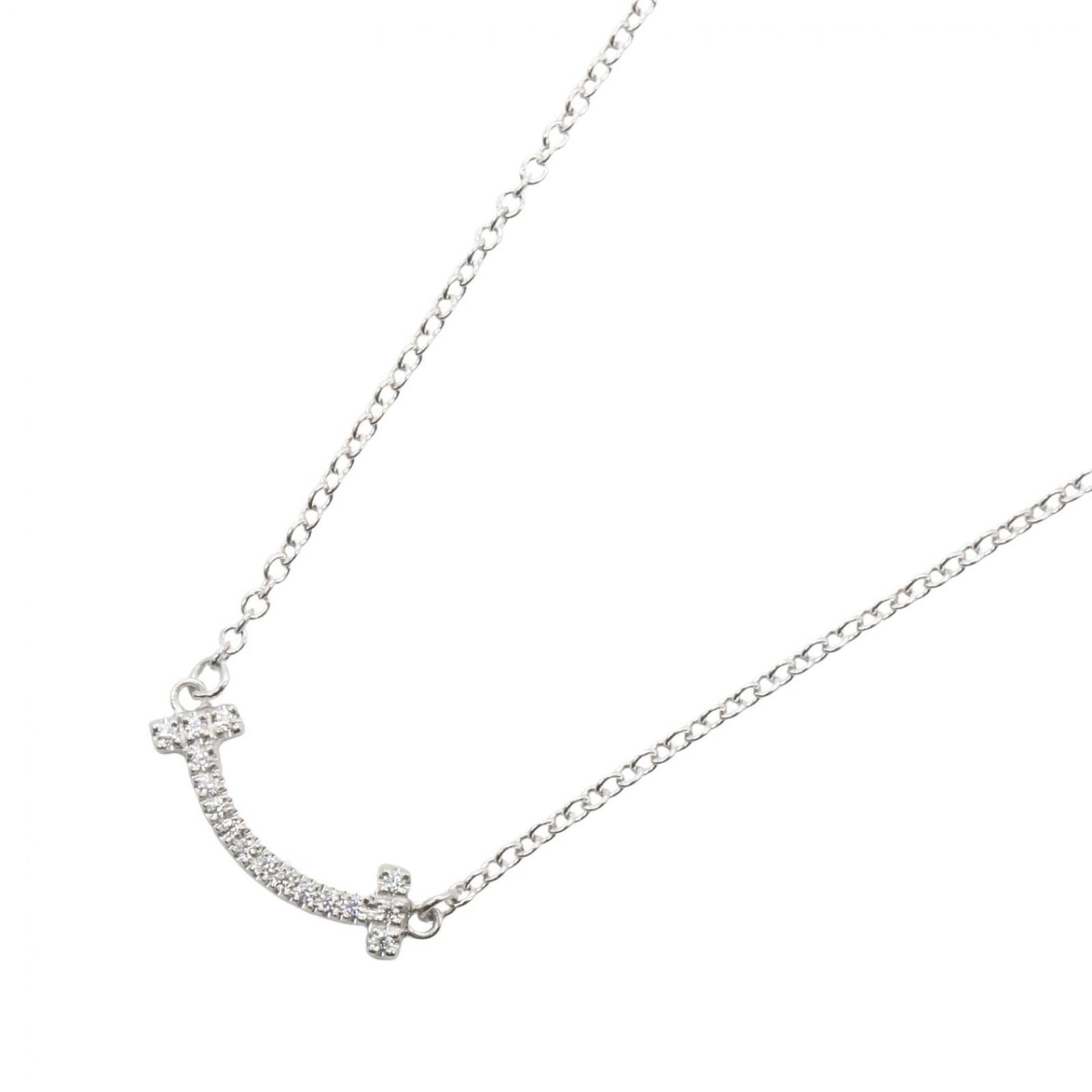 TIFFANY＆CO ティファニー Tスマイル ミニ ネックレス ダイヤ ネックレス