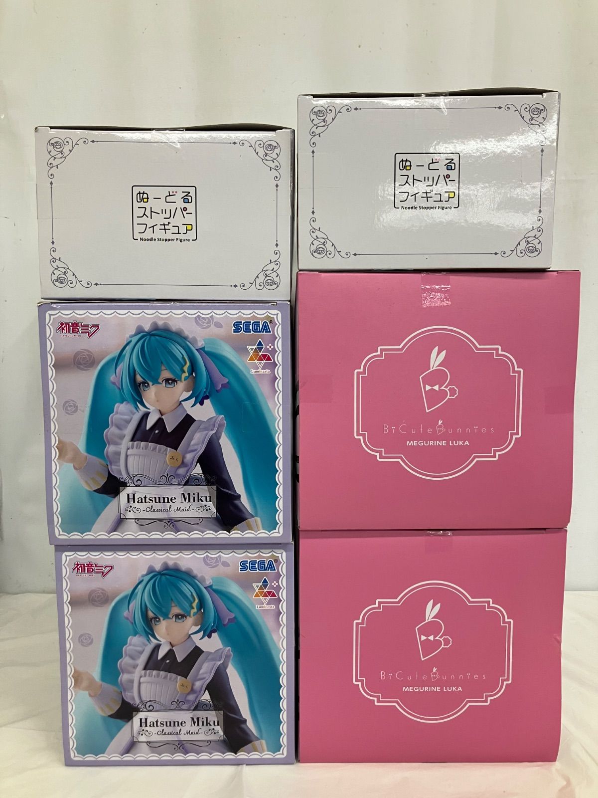 未開封 初音ミク 巡音ルカ フィギュア 3種6個セット LF6B40 f107