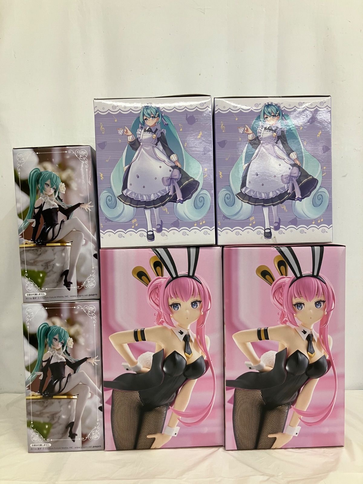未開封 初音ミク 巡音ルカ フィギュア 3種6個セット LF6B40 f107