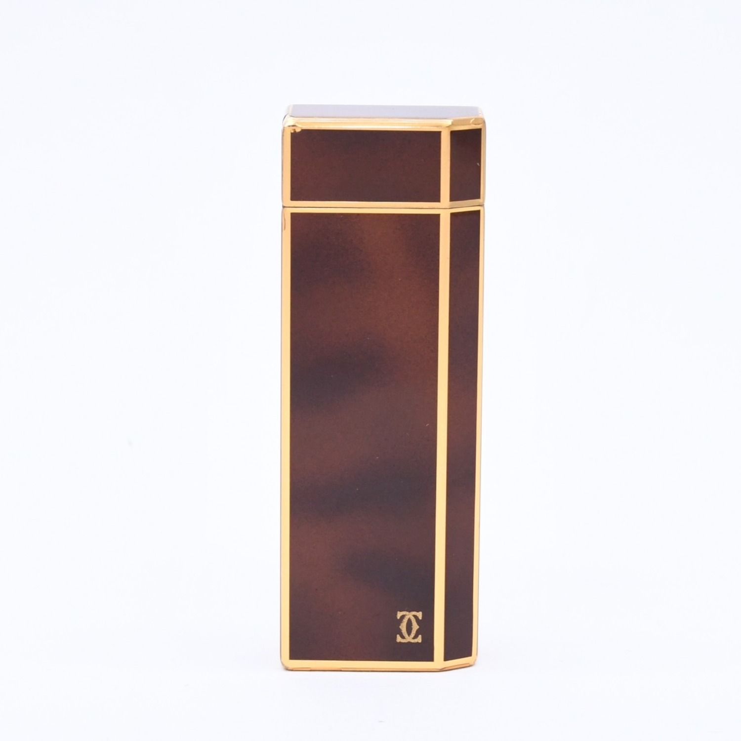 Cartier カルティエ オーバル ライター ゴールド ブラックラッカー