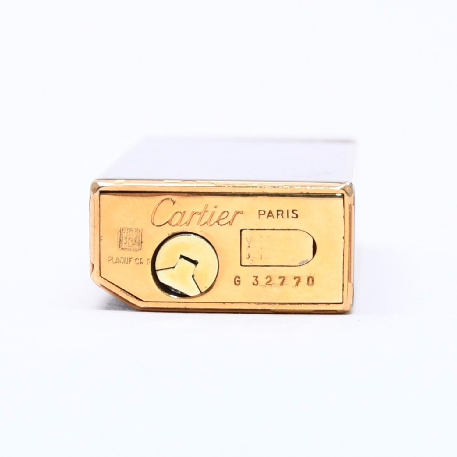 Cartier カルティエ オーバル ライター ゴールド ブラックラッカー 