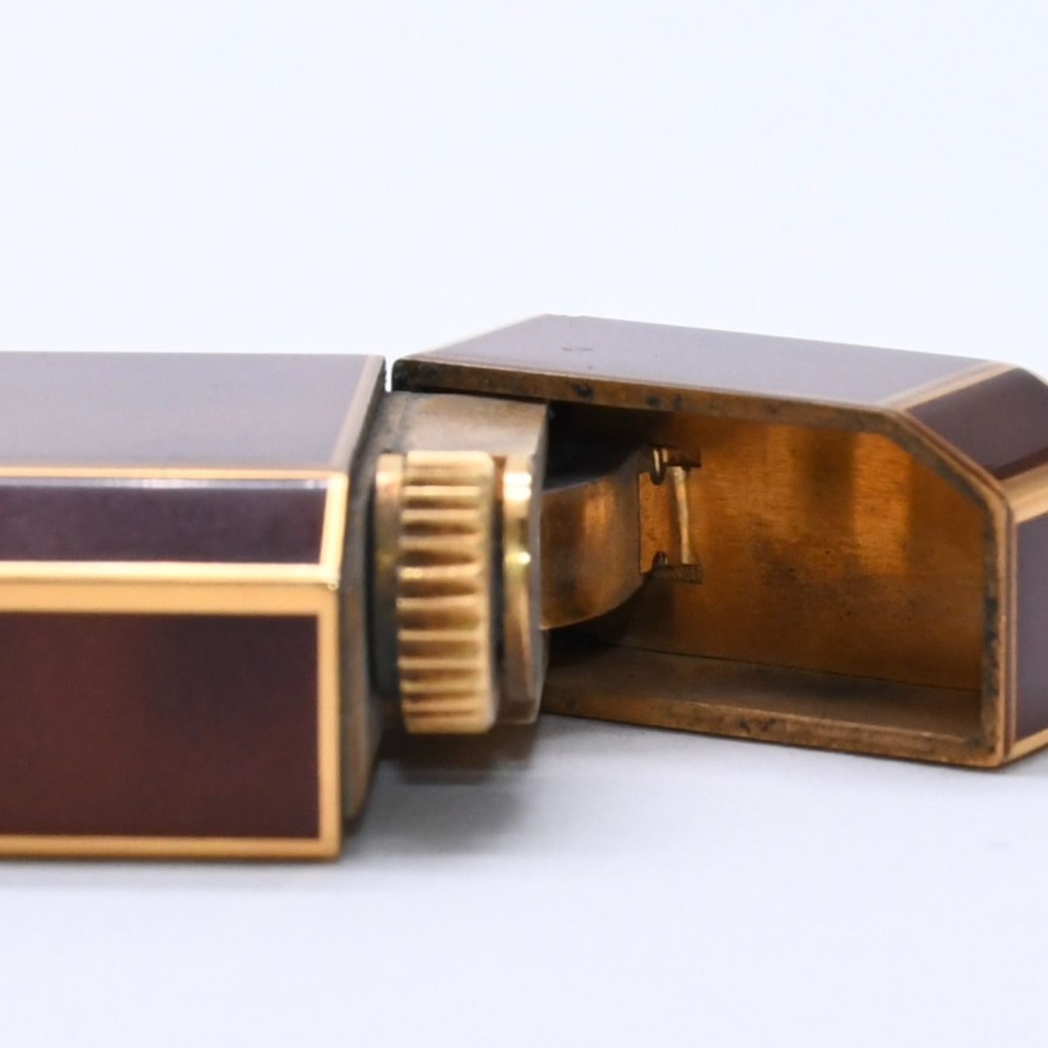 Cartier カルティエ オーバル ライター ゴールド ブラックラッカー